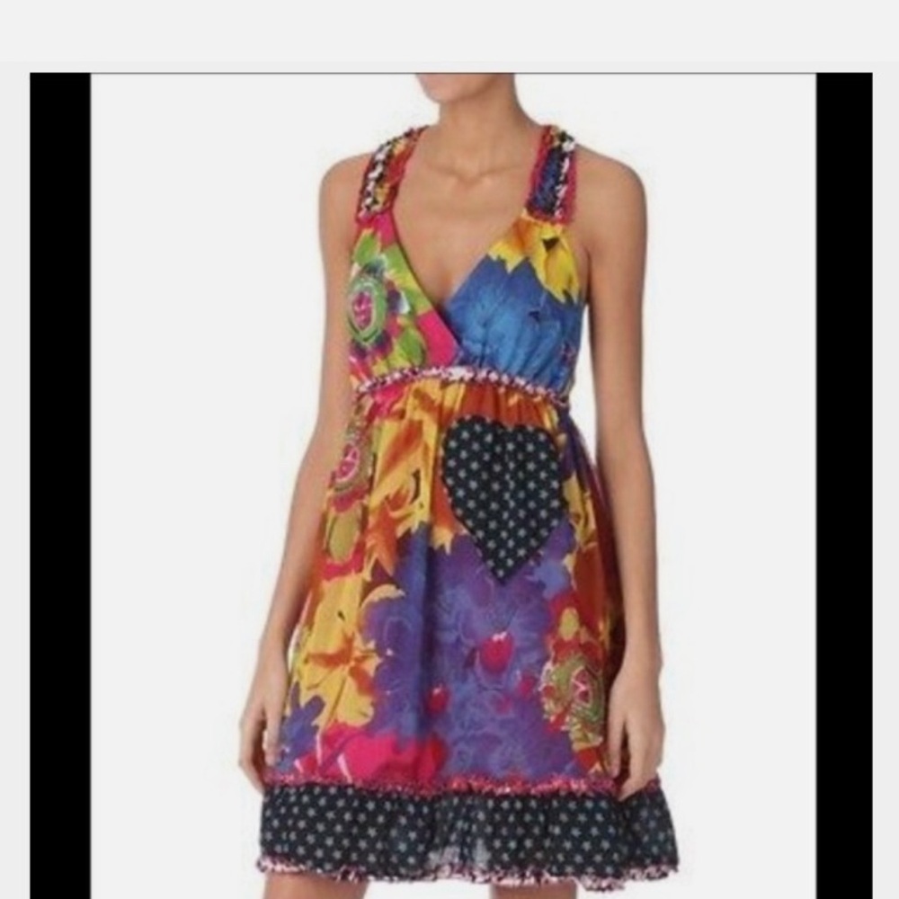 DESIGUAL By CHRISTIAN LACROIX Sandy Mini Dress Colorful Patchwork Dress